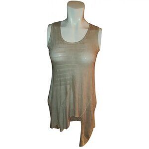 Anthropologie Textured High Low Boho Asymmetric Tunic S